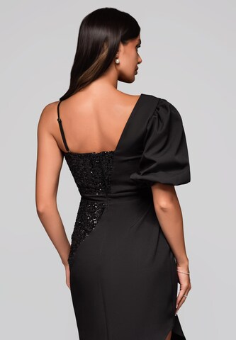 Ombre Abendkleid in Schwarz