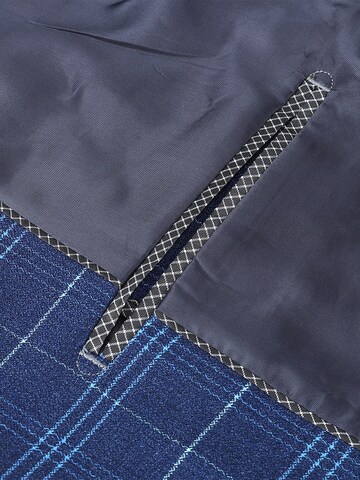 YOUTHUP Slim fit Suit 'Karo' in Blue