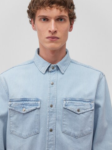 Mavi Regular Fit Hemd 'Ted' in Blau