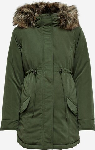 Only Maternity Between-Seasons Parka in Green: front
