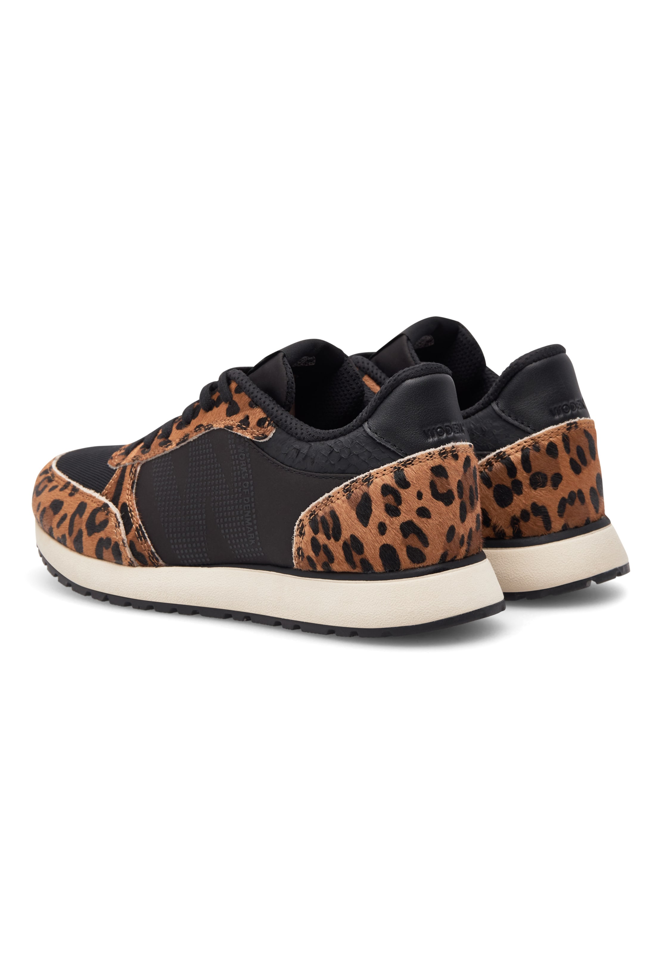 WODEN Sneaker low 'Ronja Cowhair' i brun