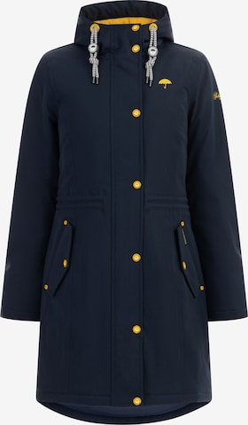 Manteau fonctionnel Schmuddelwedda en bleu : devant