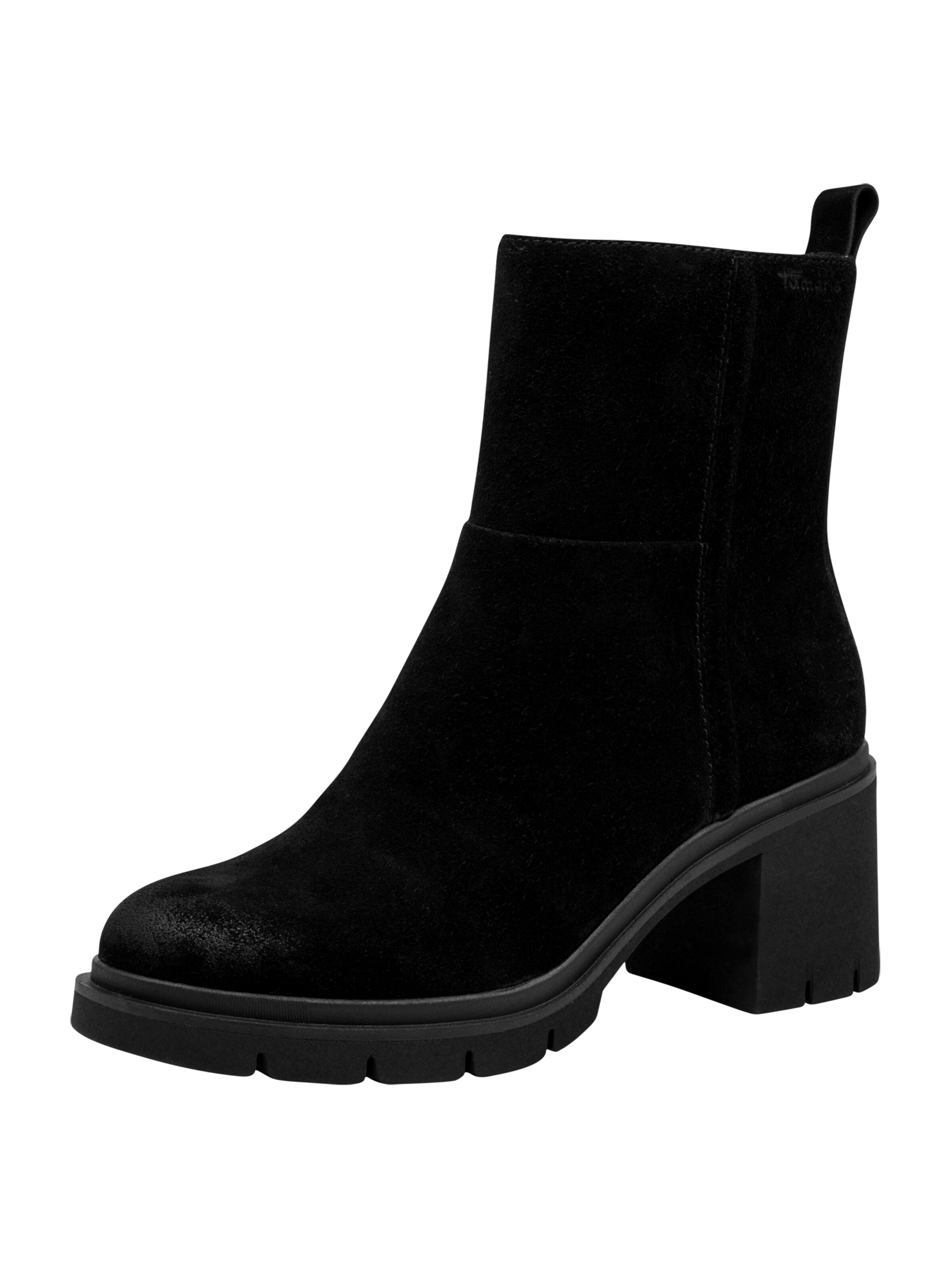 Tamaris Stiefelette in Schwarz: Vorderseite