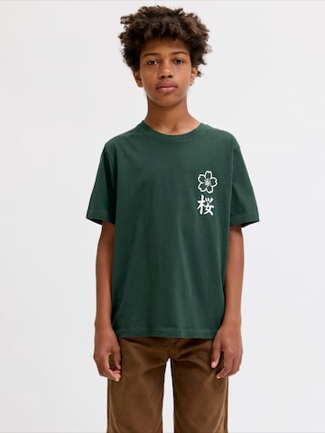 Jack & Jones Junior Paita 'JJDYLAN' värissä vihreä: etupuoli