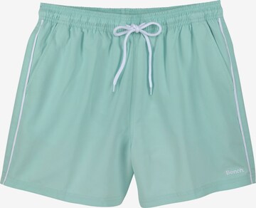 Shorts de bain BENCH en vert : devant