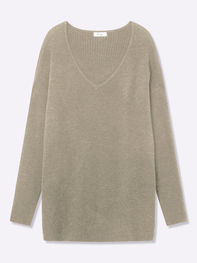 SHEEGO Pullover in dunkelbeige, Produktansicht