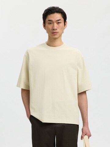 SELECTED Shirt in Beige: front