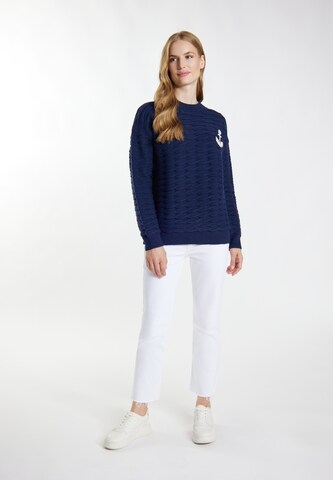 Pull-over DreiMaster Maritim en bleu