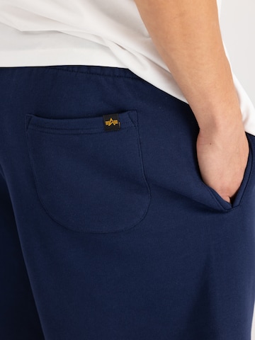 ALPHA INDUSTRIES Regular Trousers in Blue