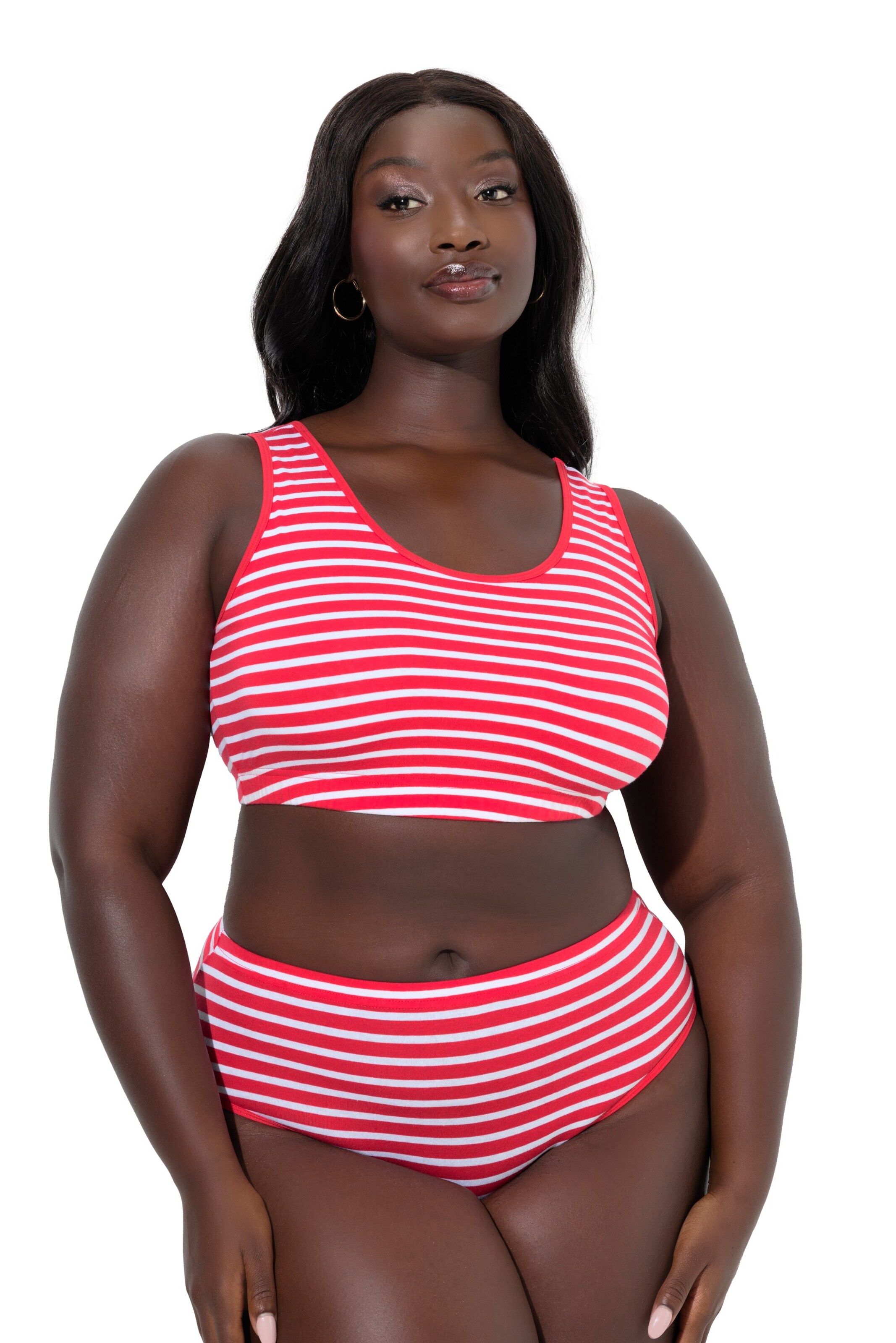 Ulla Popken Bralette Bra in Pink