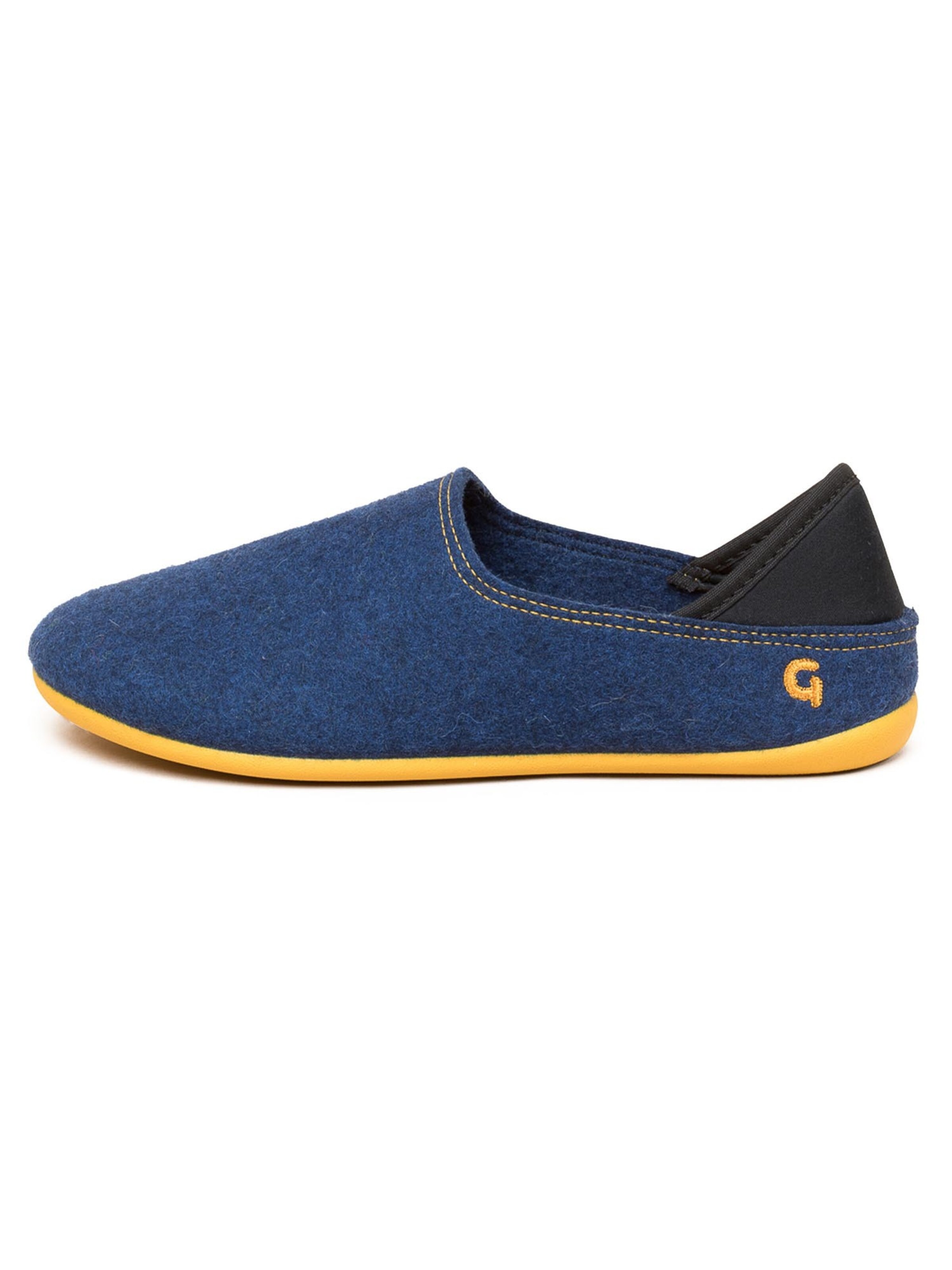 Gottstein Pantolette 'Wool Slip-On'‌‌‌‌‌‌‌‌ in Blau: Vorderseite