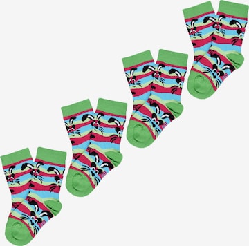 UNABUX Socks ' Prints ' in Mixed colours: front