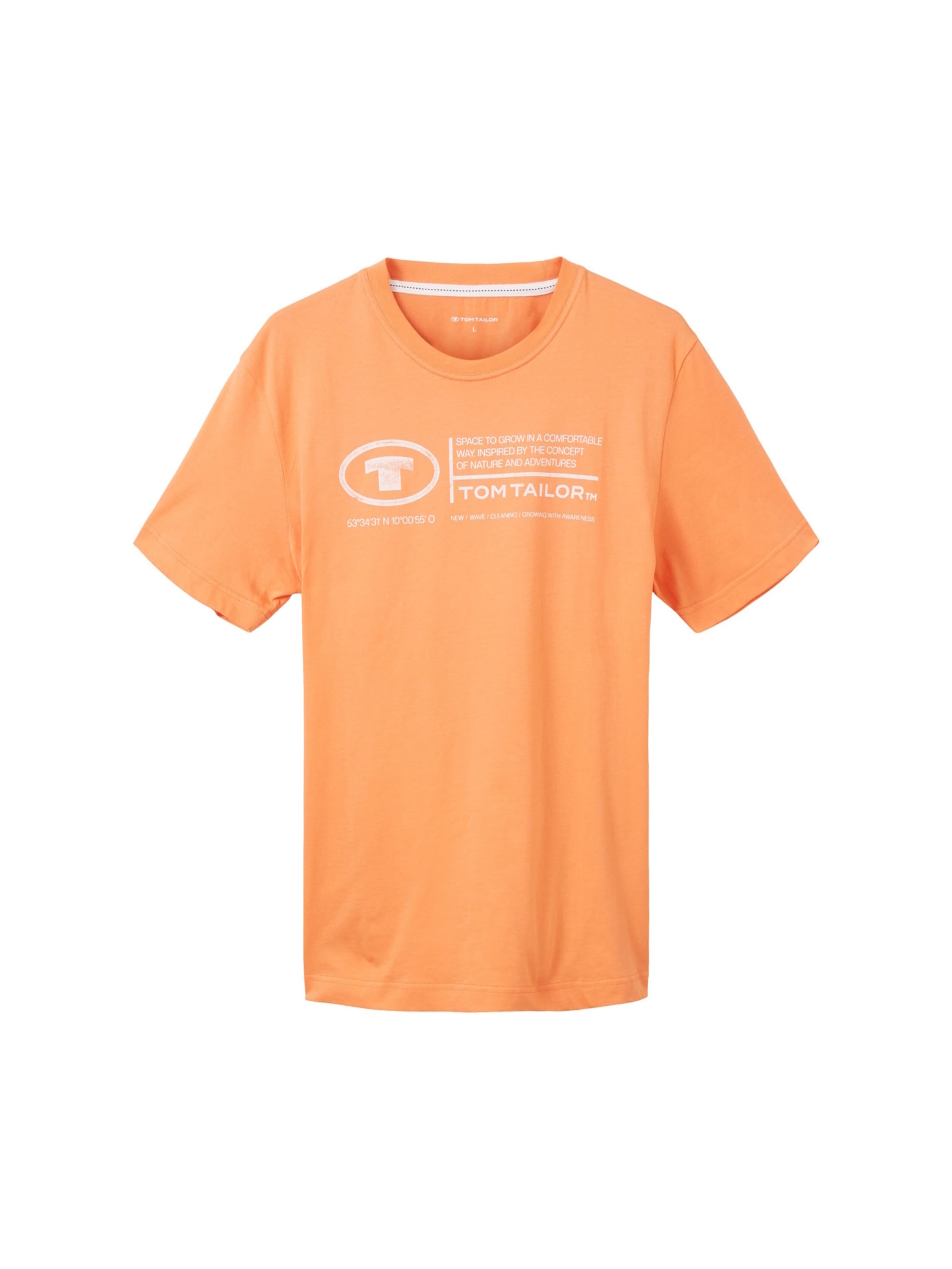 TOM TAILOR Футболка в Оранжевый: спереди
