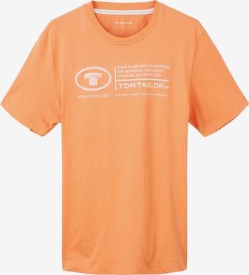 TOM TAILOR Shirt in Oranje: voorkant