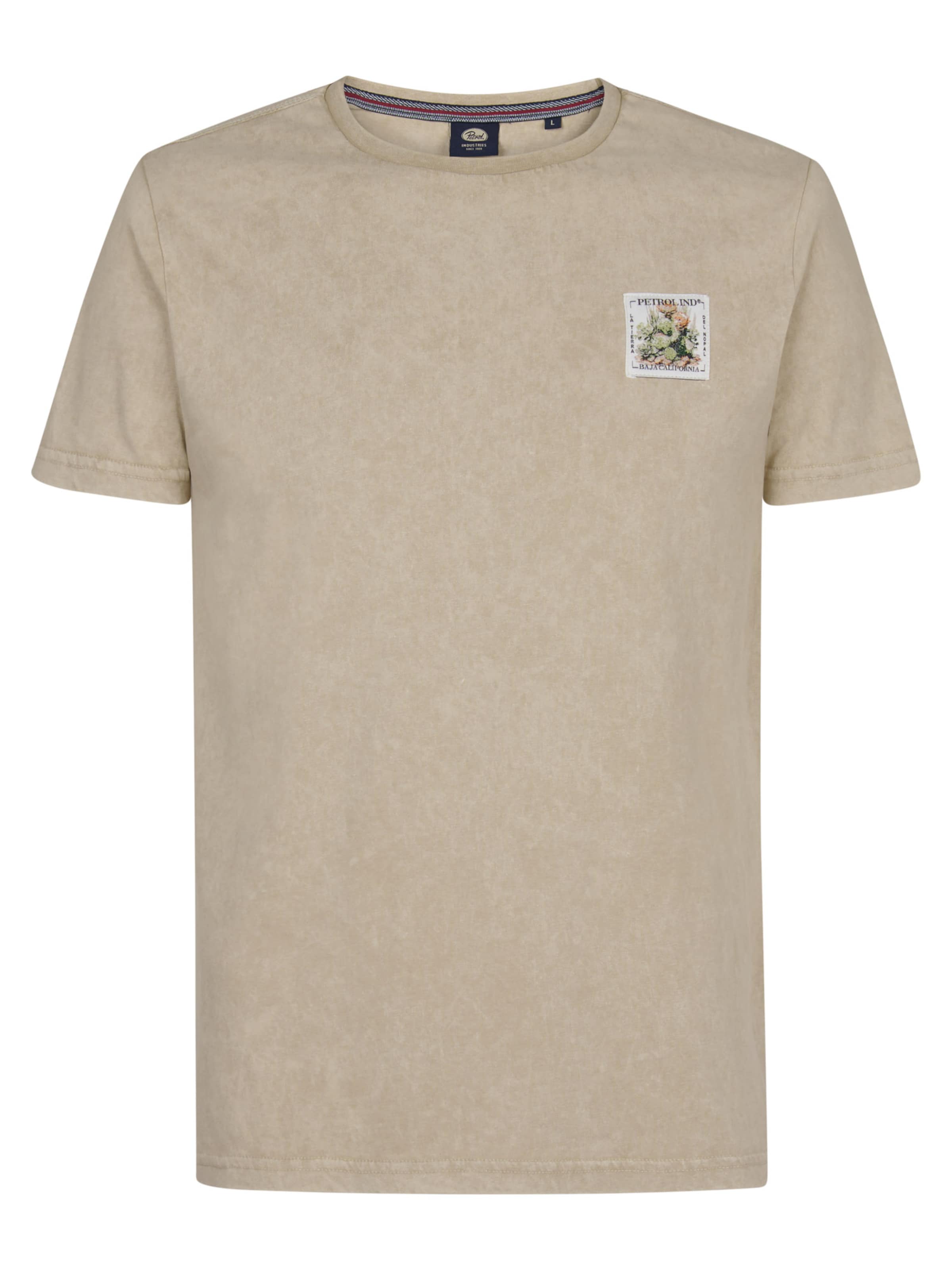 Petrol Industries Shirt 'Mineral' in Beige: voorkant