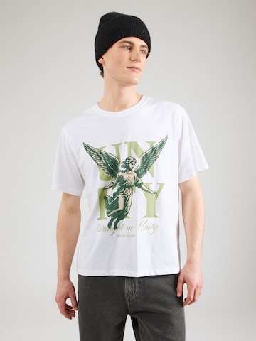 JACK & JONES - Camiseta 'JORWinged Gallery' en blanco: frente