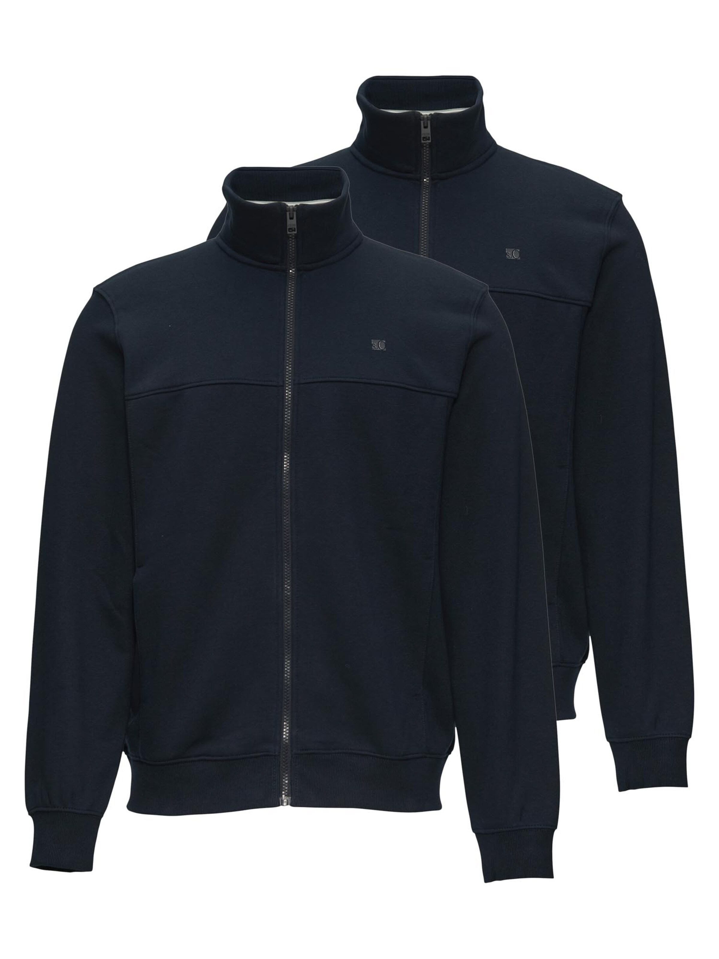 s.Oliver Zip-Up Hoodie 'Basic' in Blue: front
