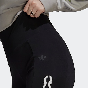 ADIDAS ORIGINALS Skinny Radlerhose in Schwarz