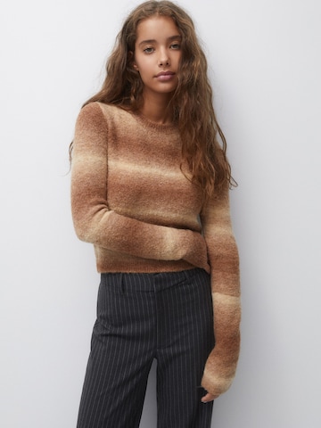 Pull&Bear Trui in Bruin: voorkant