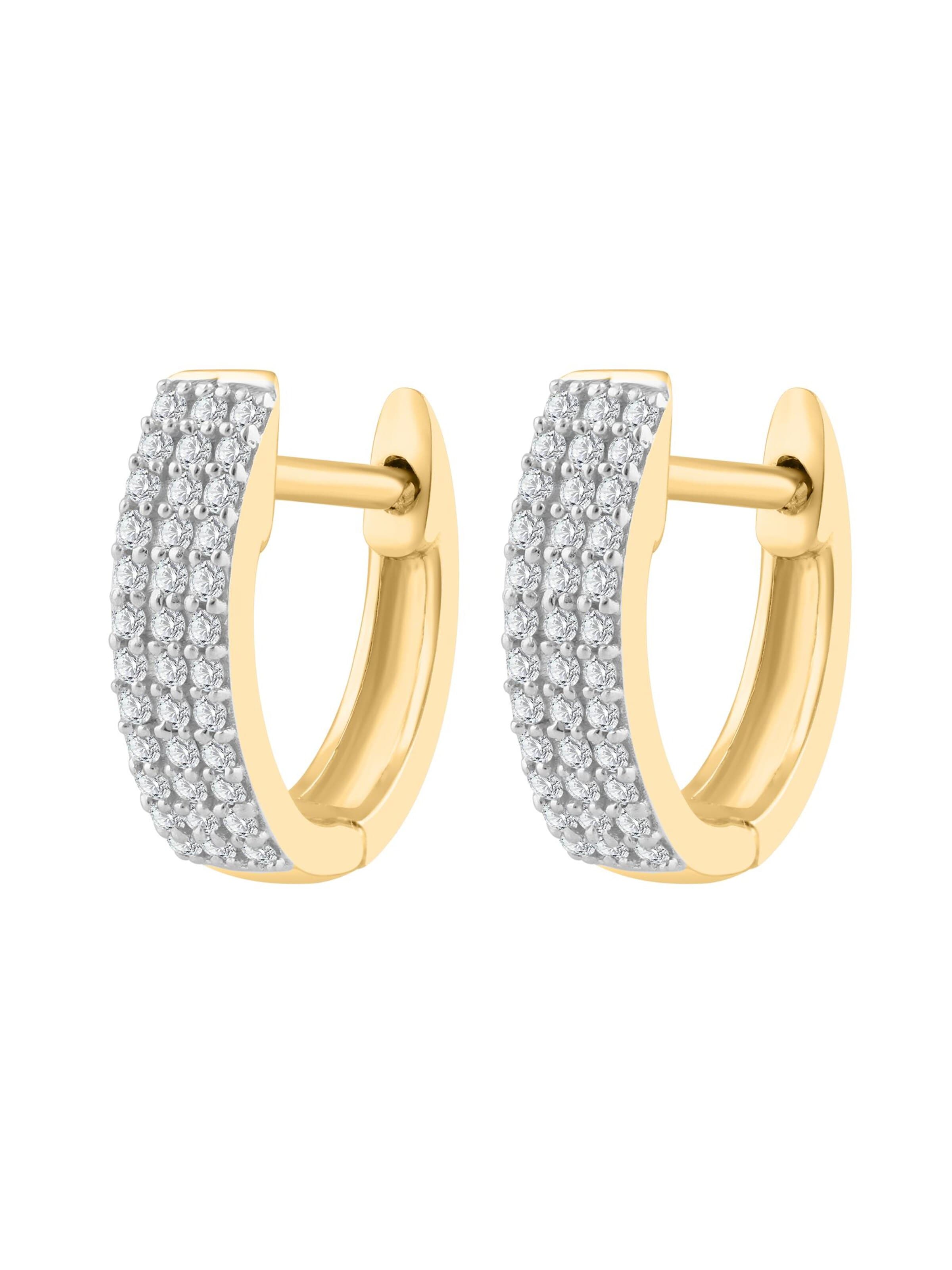 Diamant Exquis - Pendientes en oro