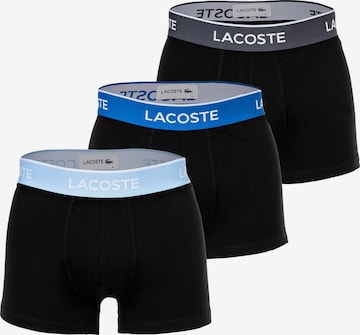 LACOSTE - Calzoncillo boxer en negro: frente