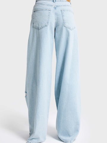 IT'S BASIC Wide leg Jeans 'PALAZZO MID RISE JEANS' in Blauw