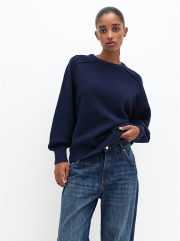 Pull&Bear Trui in Blauw: voorkant