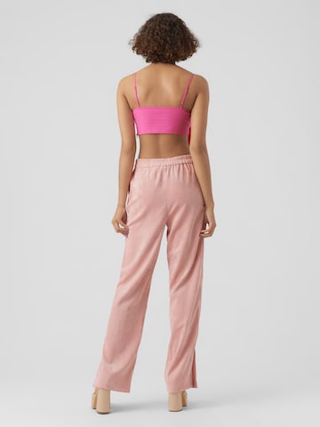 Wide Leg Pantalon 'Kae' Vero Moda Collab en rose