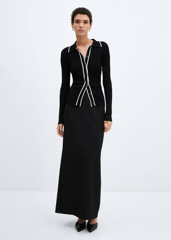 MANGO Strickjacke 'SHADOWIN' in Schwarz