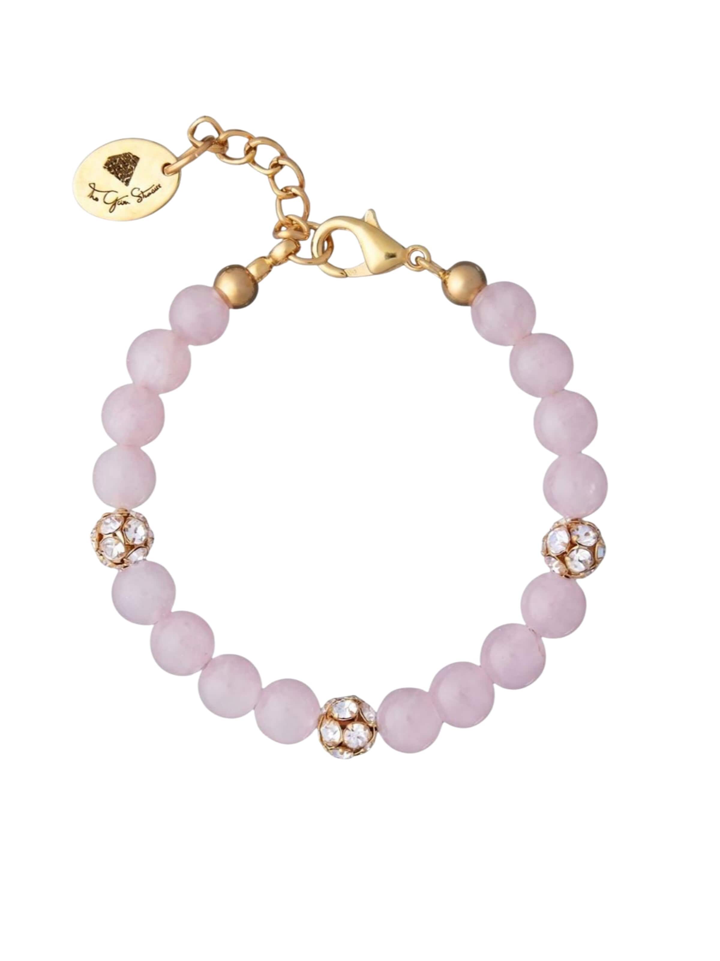Braccialetto di THE GEM STORIES JEWELRY in rosa: frontale