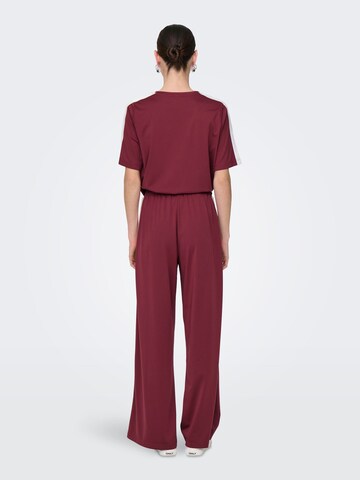 Wide Leg Pantalon ONLY en rouge
