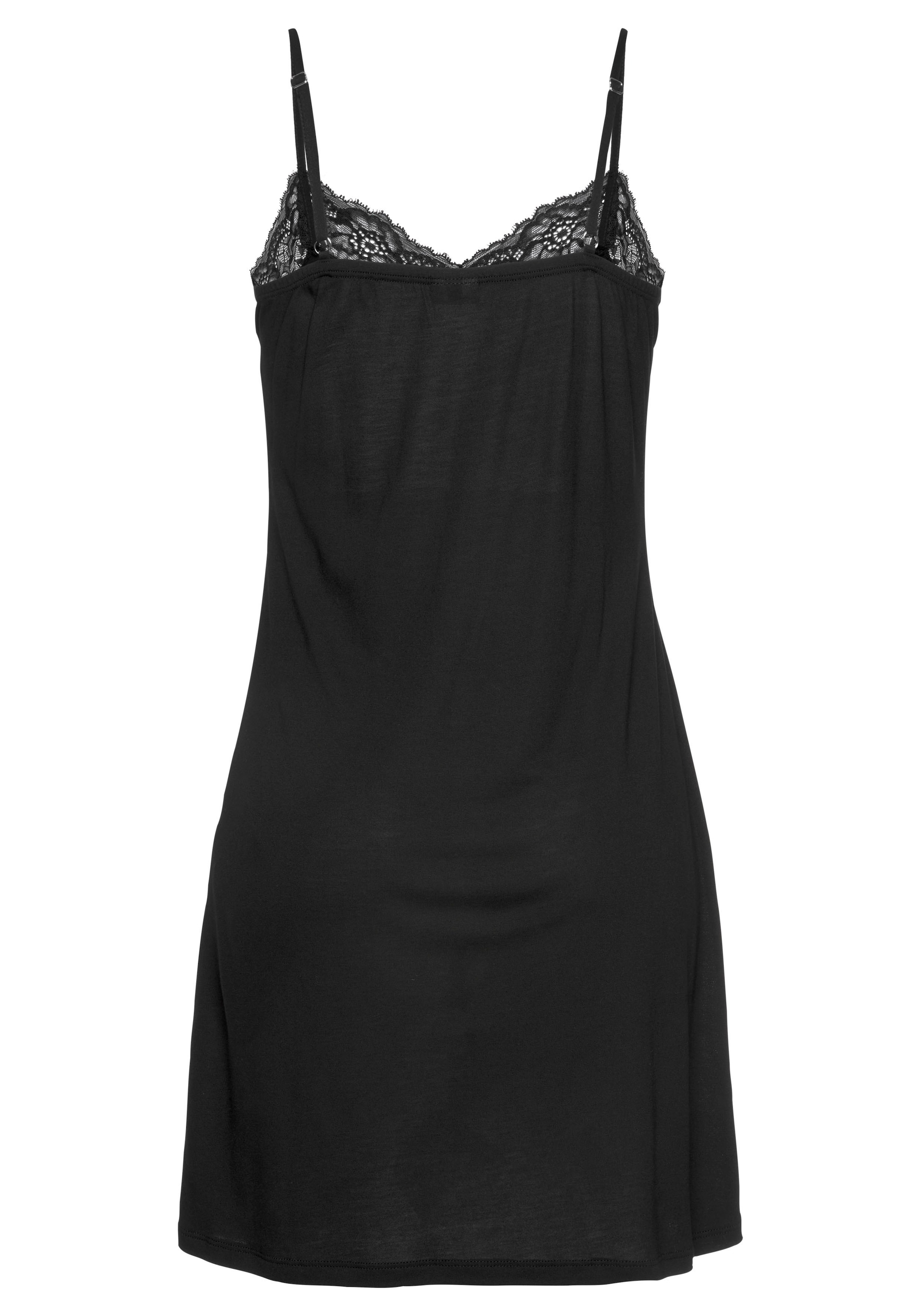 LASCANA Koszula nocna w kolorze czarny