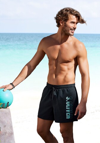 s.Oliver Badeshorts in Schwarz