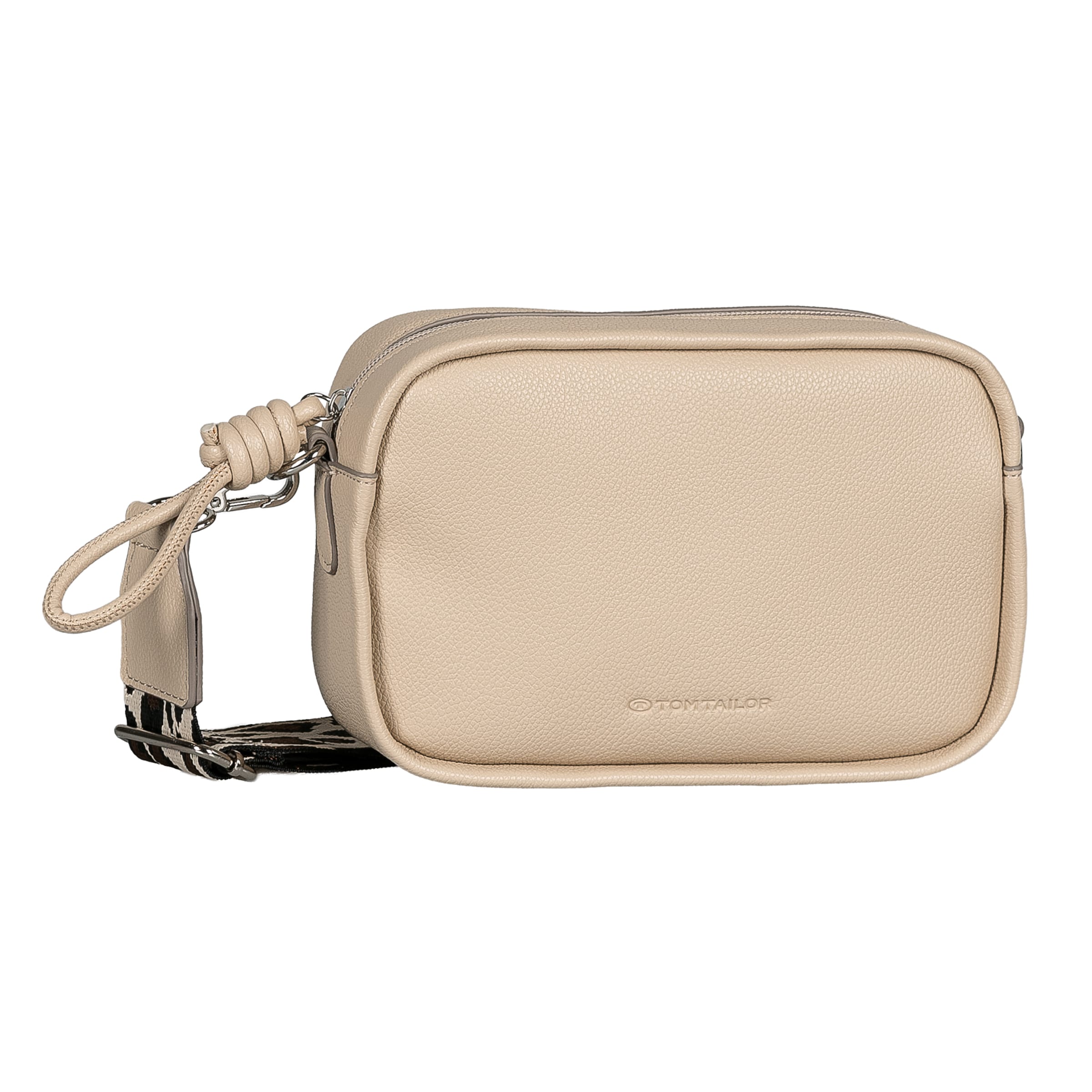 TOM TAILOR Crossbody Bag in Beige: front
