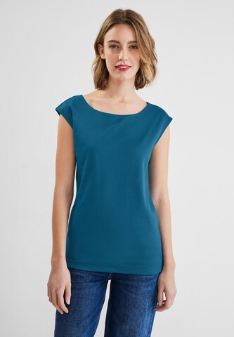 STREET ONE T-Shirt in Blau: Vorderseite