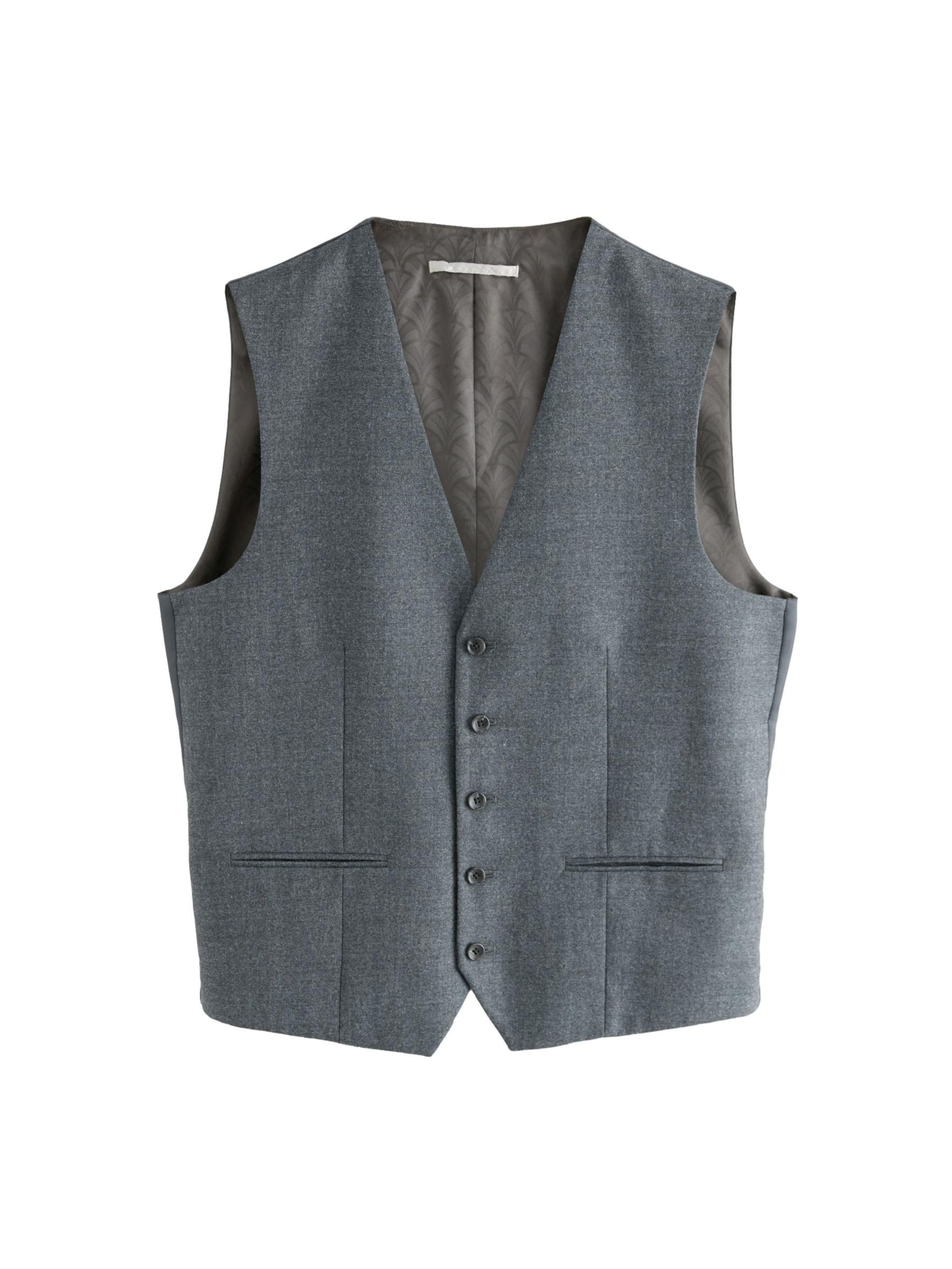 Next Anzugweste in Grau: Vorderseite