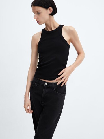 MANGO Top 'BONI' in Schwarz: predná strana