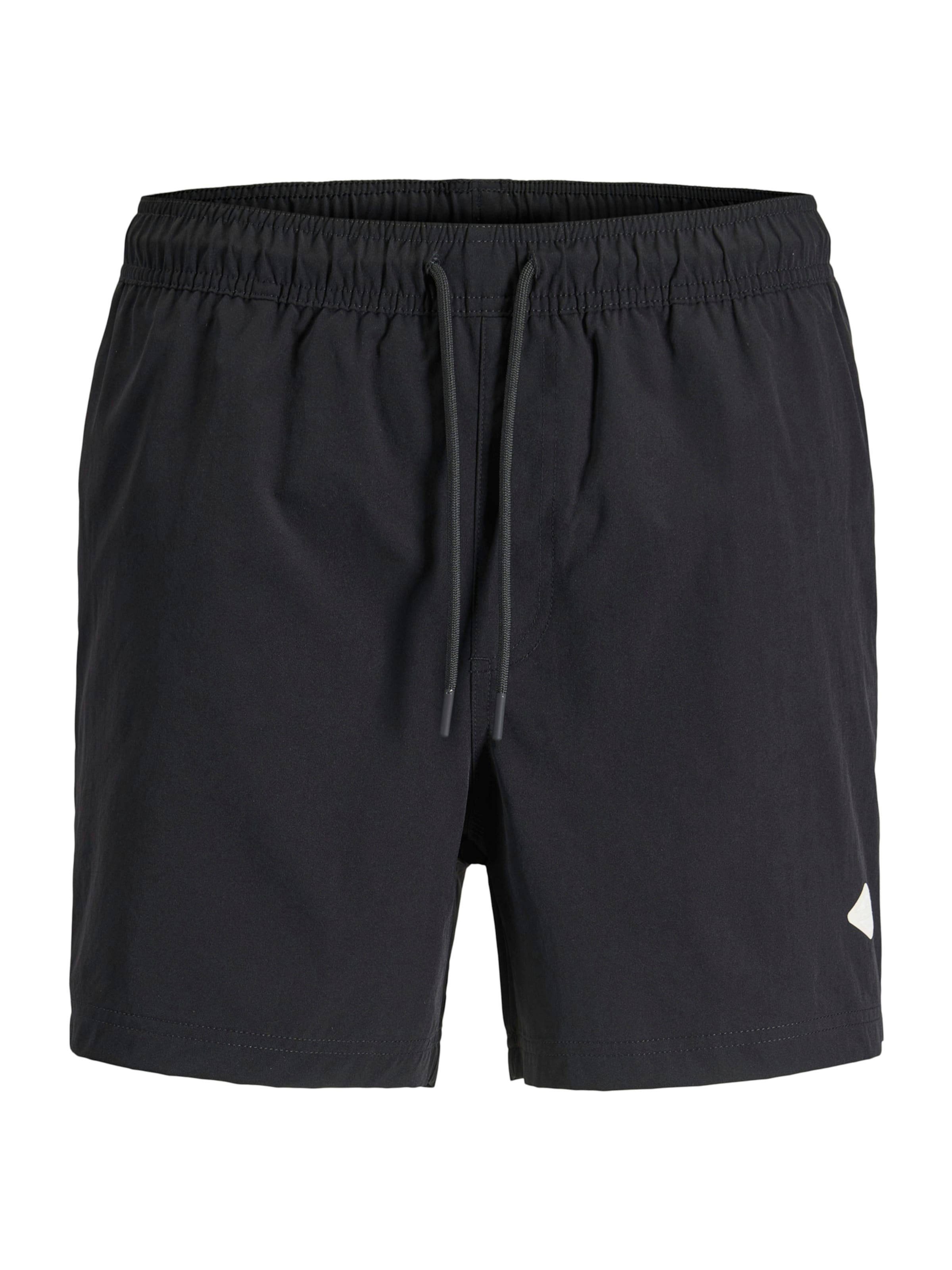 Jack & Jones Plus Badeshorts 'JPSTMAUI' in Schwarz: Vorderseite