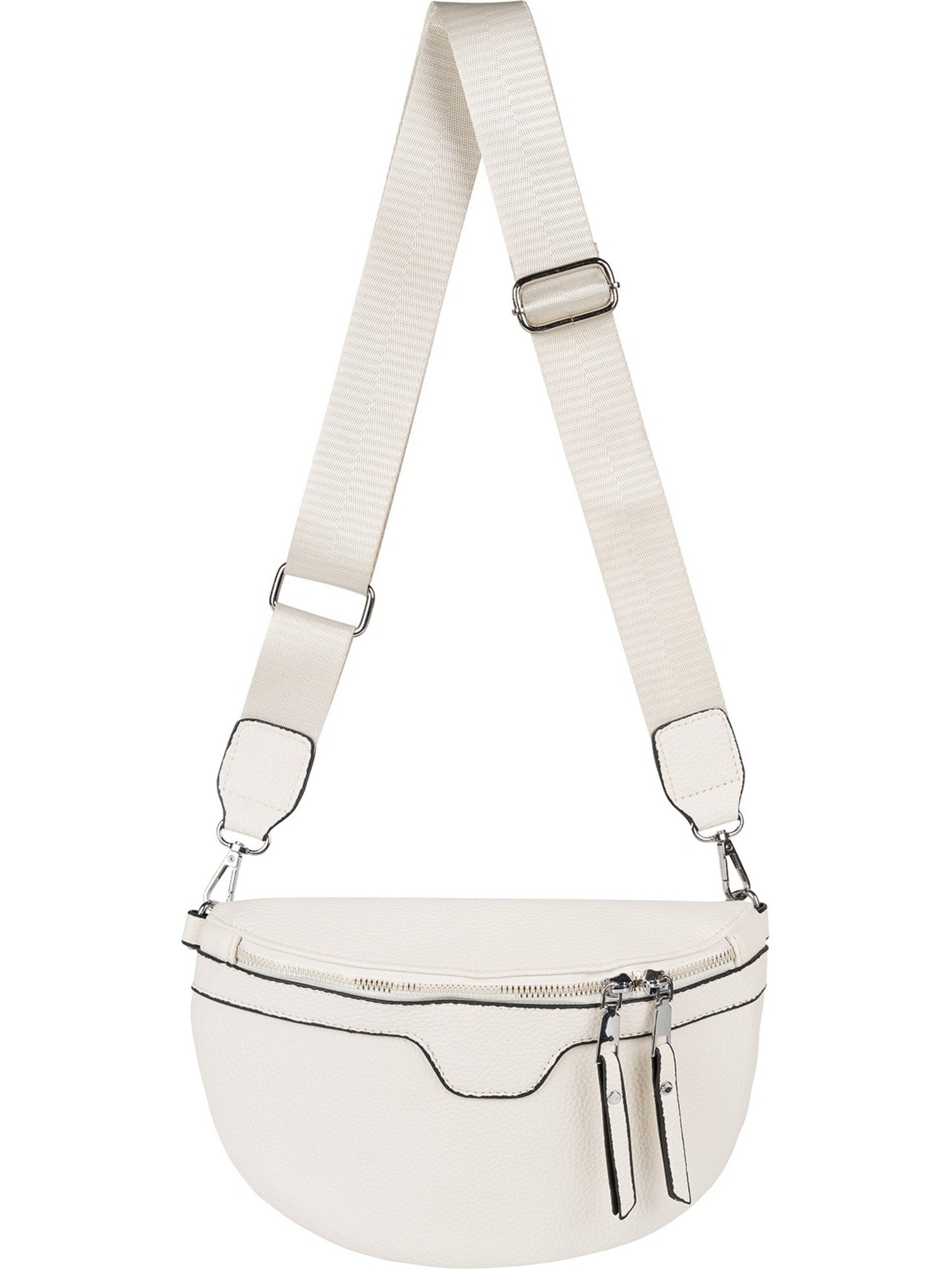 styleBREAKER Umhängetasche 'Halbmond Umhängetasche Uni'‌‌‌‌‌‌‌‌‌‌ in One Size in creme, Produktansicht