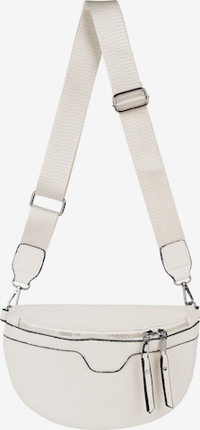 styleBREAKER Umhängetasche 'Halbmond Umhängetasche Uni' in Beige: Vorderseite