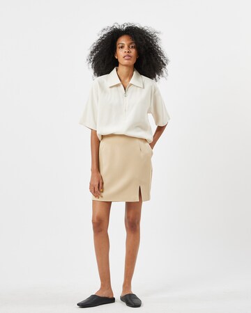 minimum Rok in Beige: voorkant