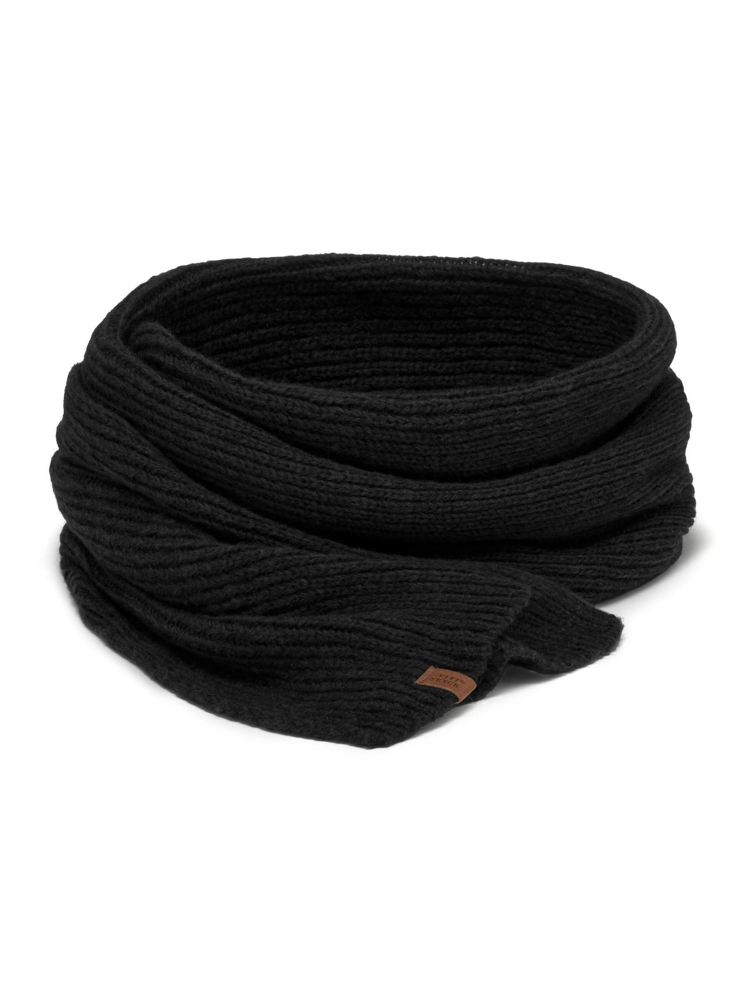 Vivisence Loop scarf '7113' in Black: front