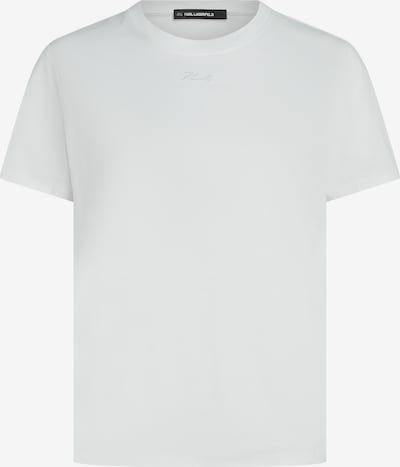 Marškinėliai 'Signature' iš Karl Lagerfeld, spalva – balta, Prekių apžvalga