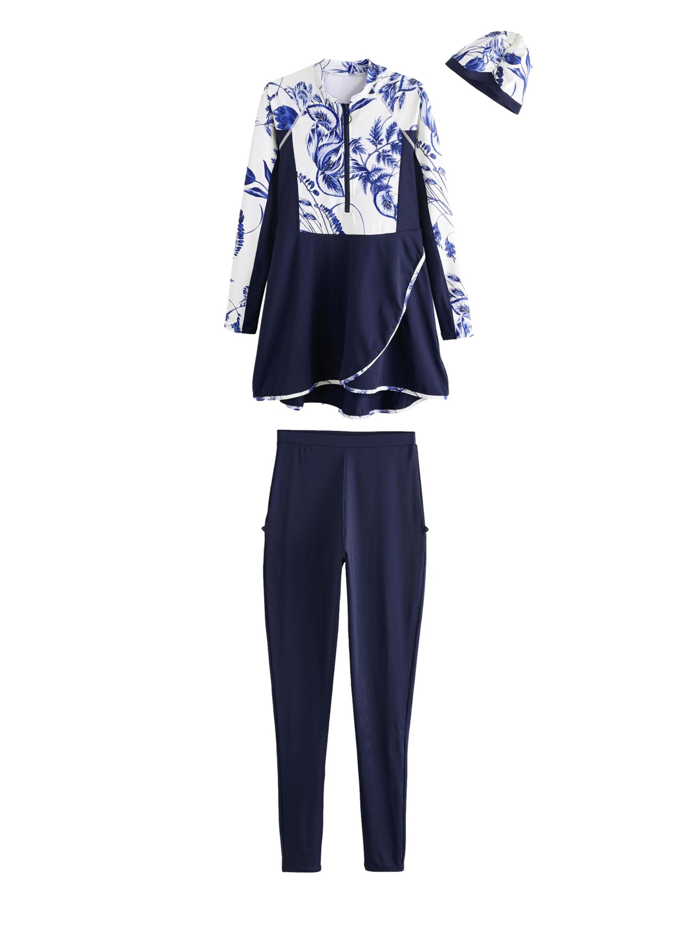 Next Jednodielne plavky - Modrá: predná strana