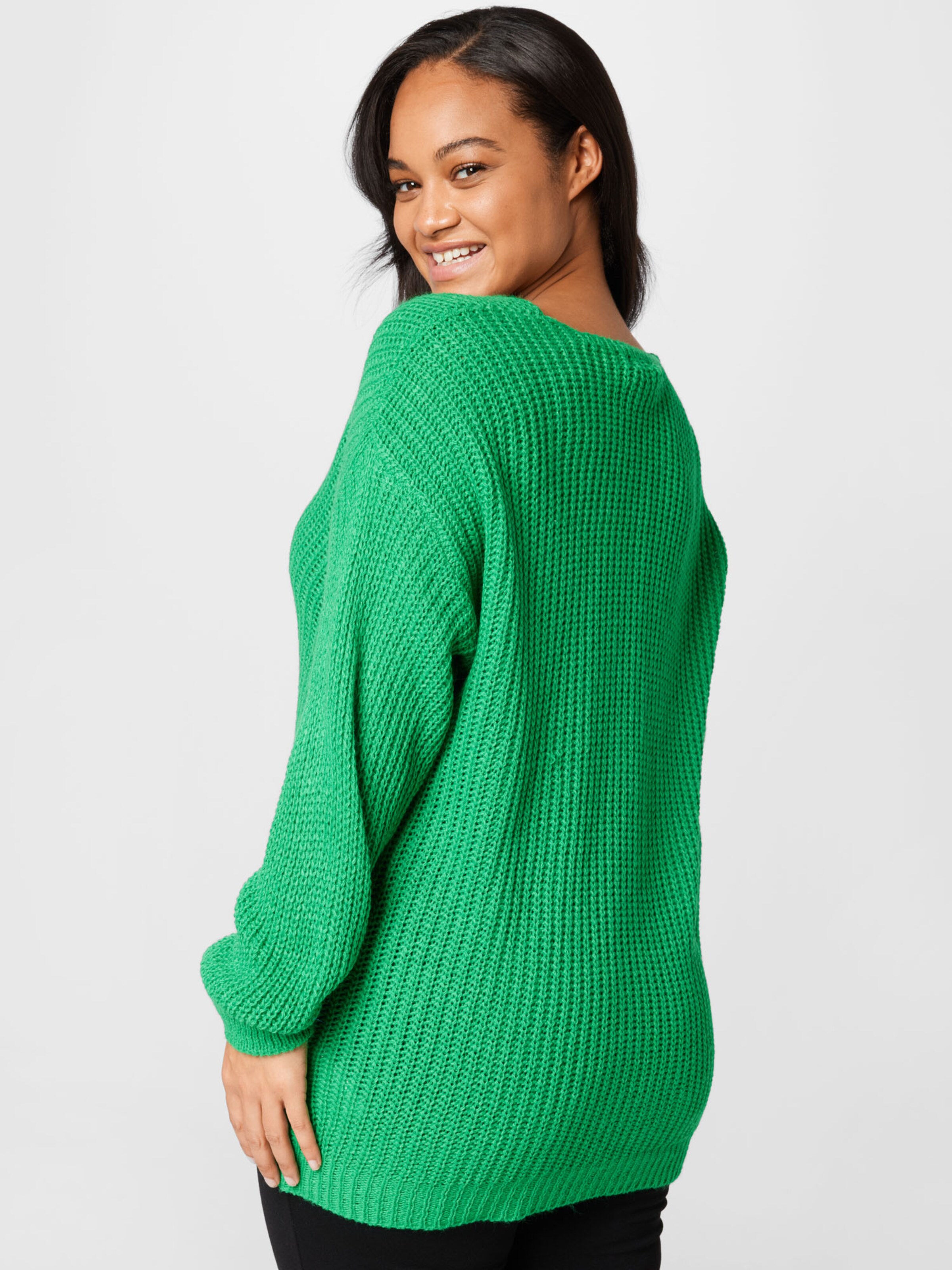 Frauen Pullover & Strick Z-One Pullover 'Lasina' in Grün - ED90506 Frauen Pullover & Strick Z-One Pullover 'Lasina' in Grün - ED90506