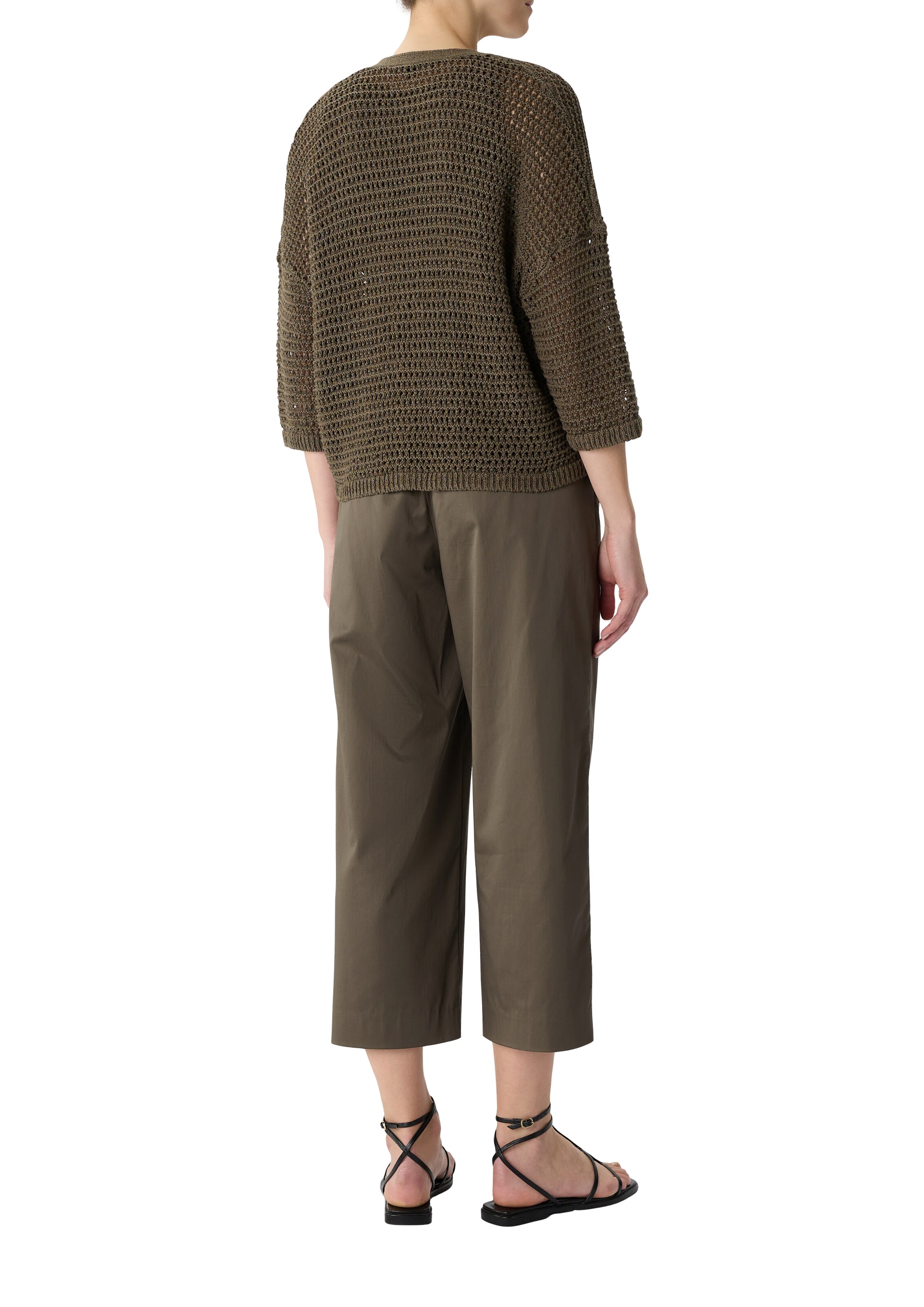 Cardigan COMMA en marron : derrière