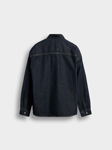 Burocs Comfort fit Button Up Shirt in Blue