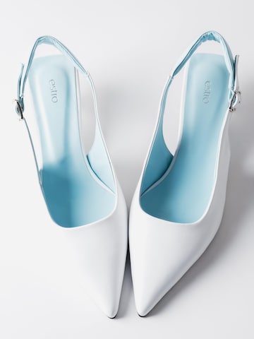 Estro - Zapatos destalonado '30-6654-1' en blanco