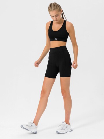 MOROTAI Skinny Sporthose 'KANSEI CHROME' in Schwarz