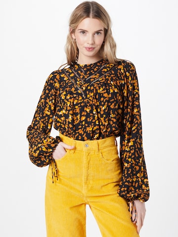 Oasis Blouse in Zwart: voorkant